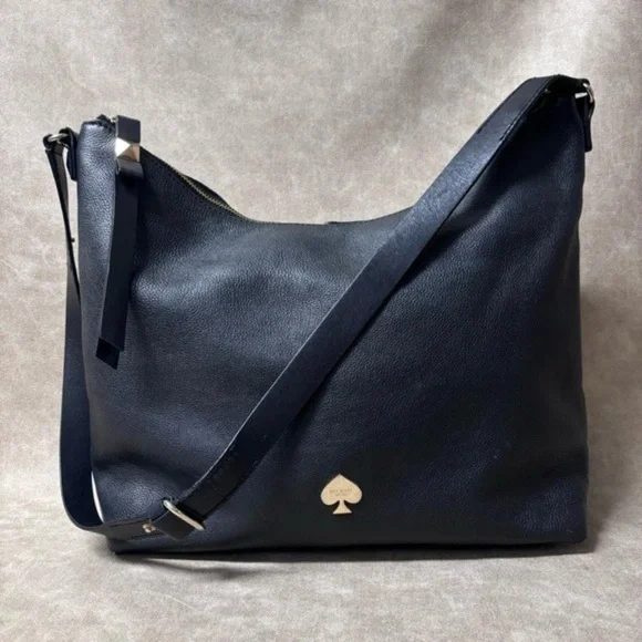 Kate Spade New York Leroy Street Vivienne Satchel Crossbody Black Leather - Picture 2 of 9